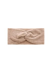 Zwillingsherz , Stirnband »"Classic"« Knoten vorn, Cashmere, Feinstrick , Beige