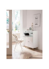Schildmeyer , Schreibtisch »Serie 500« Breite 65,2 cm, Sekretär Aktenschrank mit ausklappbarer Schreibplatte , weiß