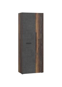FORTE , Mehrzweckschrank »NET306« Mehrzweckschrank, inklusive Einlegböden, verschiedene Dekore , Old- Wood Vintage Betonoptik Dunkelgrau