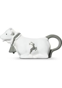 Gmundner Keramik Grauer Hirsch, Milchkuh 0,16 Liter, Milchkanne, Grau