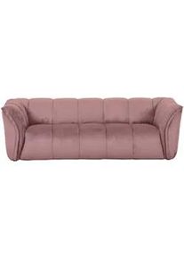 Mid.you Bigsofa , Rosa , Textil , 220x67x106 cm , Rücken echt , Wohnzimmer, Sofas & Couches, Sofas, Textilsofas