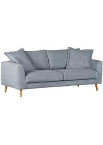 Landscape Bigsofa , Hellblau , Textil , Uni , 220x69x100 cm , Typenauswahl, Stoffauswahl, Hocker erhältlich, Armteil links, Armteil rechts , Wohnzimmer, Sofas & Couches, Sofas, Bigsofas