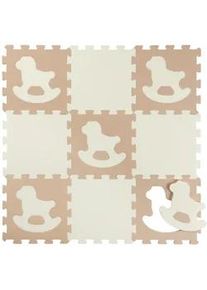 My Baby Lou Bodenpuzzle , Weiß, Beige , Kunststoff , 30x30x1 cm , EN 71, Ce , Spielzeug, Puzzle