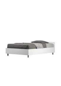 Letto una piazza e mezza contenitore 120x190 bianco frassino Nuamo