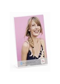 walther + design Moldura de retrato de vidro de arte, transparente, 9 x 13 cm