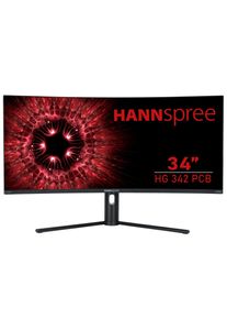 Hannspree Curved-Gaming-LED-Monitor »HG342PCB« 86,4 cm/34 ′′ 3440 x 1440 px UWQHD 1 Reaktionszeit 144 Hz in schwarz