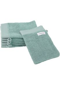 Tom Tailor HOME Waschhandschuh »Waschhandschuh COLOR BATH« in grün, Größe B/L: 16 cmx21 cm