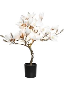 Creativ Deco Kunstpflanze »Magnolie« beschneit in rosa, Größe B/H/L: 58 cm