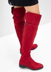 Overknee Stiefel, rot, Gr&ouml;&szlig;e 39, Vegan, bonprix