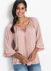 Tunika aus softer Viskose, rosa, Gr&ouml;&szlig;e 48, Viskose, bonprix