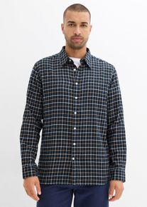 Flanell-Hemd, grau, Gr&ouml;&szlig;e 41/42 (L), 100% Baumwolle,Flanell, bonprix