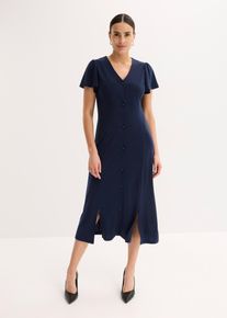 Shirtkleid mit Schlitz, blau, Gr&ouml;&szlig;e 40/42 (M), bonprix