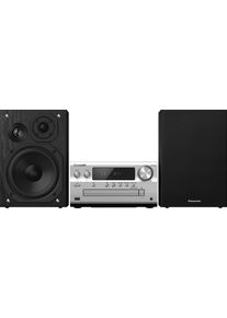 Panasonic Kompaktanlage »SC-PMX802E Premium Micro-« Bluetooth WLAN Hi-Res Audio UKW Radio USB-Audiowiedergabe in silberfarben