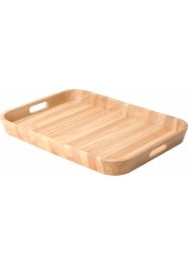 CONTINENTA Tablett Handarbeit in beige, Größe B/L: 33 cm x 46 cm