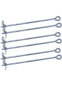 Weka Bodenanker »Tabaluga Befestigungsanker – Set 2« 6 Stück in silberfarben, Größe B/H/T: 52 cm