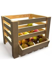 Promadino Holzkiste »Kartoffelkiste« BxTxH: 40x36x33 cm in beige, Größe B/H/T: 40 cm x 33 cm x 36 cm