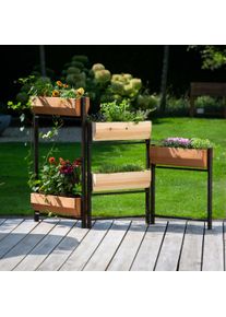 Dobar Hochbeet »Vertikalbeet "Flexi" 5-stufig« ca. 165 x 18 x 105 cm (L x B x H) groß, ca. 13,5 kg, Größe B/H/T: 165 cm x 105 cm x 18 cm