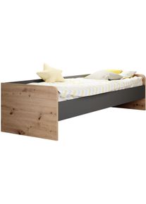 Begabino Bettgestell »Karla Einzelbett in grau, Größe Liegefläche B/L: 90 cm x 200 cm