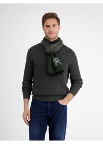 Lerros Sjaal Lerros Logo-sjaal voor heren heren sjaals groen