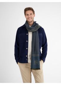 Lerros Sjaal Lerros Logo-sjaal voor heren heren sjaals blauw