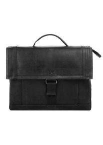 Sansibar Schoudertas echt leder unisex tassen maat Onesize zwart