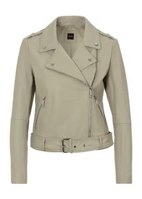 BOSS Orange Leren jack Sameli Premium Damesmode dames imitatieleren jassen maat 42 groen