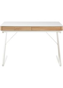 MCA furniture Bureau Boekarest matwit met laden, breedte 120 cm bureaus wit