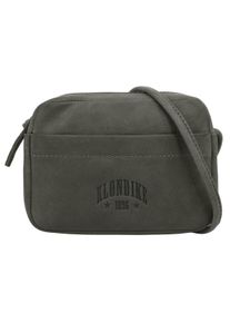 KLONDIKE 1896 Schoudertas echt leder dames tassen maat Onesize grijs