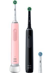 Oral-B Oral B Elektrische tandenborstel Pro 3 3900 Dubbelpak 3 reinigingsstanden mondverzorging zwart