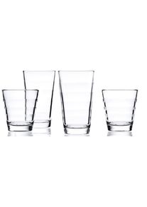 Leonardo Glazenset Onda elk 6 kleine en grote bekers (set, 12-delig) glazen wit