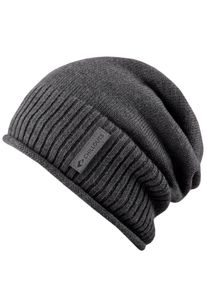 Chillouts Beanie Etienne Hat met een beschaafd logo-opschrift unisex mutsen grijs
