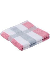 Gözze Gözze Handdoeken New York als set, gestreept, met gestructureerde rand (2 stuks) handdoeken roze