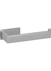 Wenko Toiletrolhouder Turbo-Loc Genova Mat, bevestigen zonder boren wc-accessoires zilver(kleur)