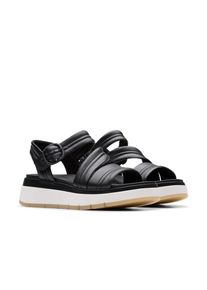 Clarks Sandalen Tuscan Strap , sandalette, flats, zomerschoen met plateausool dames sportieve sandalen maat 37 zwart
