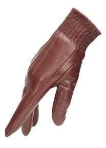 Pearlwood Leren handschoenen Mimi zachte fleece voering, temperatuurregulerend (1 paar) dames handschoenen maat 7 rood
