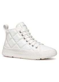 Geox Sneakers J LAQUINNY GIRL B High top sneaker, veterschoenen, vrijetijdsschoen met rits meisjes sneakers maat 29 wit