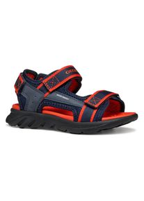 Geox Sandalen J SANDAL AIRADYUM BO , trekking sandaal, zomerschoen, klittenbandschoen met gekleurde binnenzool jongens sandalen maat 24 blauw