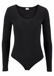 Vivance Body met lange mouwen elastische katoenkwaliteit (Set van 2) dames body's maat 32/34 zwart
