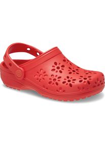 Crocs Clogs Classic Floral Cut Out Clog Sandaal met draaibare hielband meisjes clogs maat 30 rood