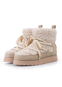 Luhta Winterlaarzen IHANA MS Winterlaarzen, winterstiefels, sneeuwlaarzen, waterdicht & gevoerd dames laarzen maat 36 beige