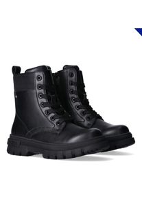 Tommy Hilfiger Veterschoenen Biker boots, winterboots met blokhak meisjes veterschoenen maat 35 zwart