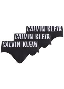 Calvin Klein Hipster HIP BRIEF 3PK met logo-stretchband (3 stuks) heren hipsters maat M (50) zwart