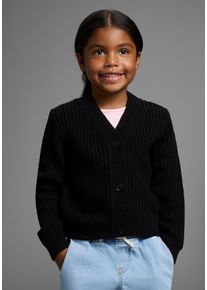 Kidsworld Vest Basic-Style Vest, geweldig om met alles te combineren meisjes vesten maat 116/122 zwart