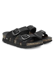 Panama Jack Slippers SHIRLEY Zomerschoen, huisschoen, strandschoen met gespsluitingen dames sandaaltjes maat 36 zwart