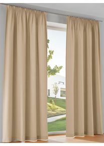 Heine home Gordijn (1 stuk) kant & klaar gordijnen maat 1 bruin