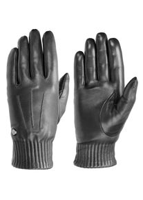 Pearlwood Leren handschoenen Mimi zachte fleece voering, temperatuurregulerend (1 paar) dames handschoenen maat 7 zwart