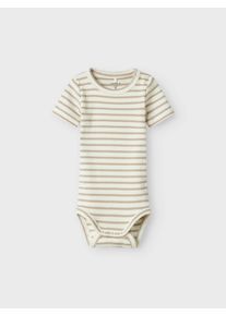 name it Kurzarmbody »NBNBANI SS BODY NOOS«, Baumwollmischung, Jersey Rippqualität, Größe N-Gr