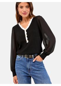 Lipsy, Damer, Pullover, Guld / Sort / Hvid, Størrelse L