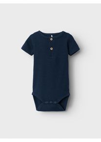name it Kurzarmbody »NBMKAB SS BODY NOOS« in blau, Größe N-Gr