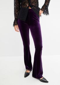 bonprix Női Legging puha bársonyból, lila, 36/38